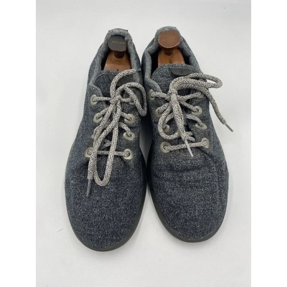 Allbirds Mens Wool Runners Shoes Sneakers Black Gray Size 12‎ US/45 EU